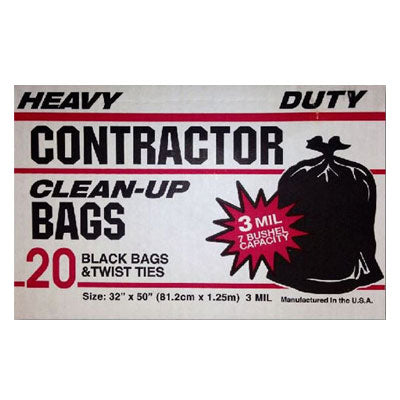 Heavy-Duty 42-Gallon Contractor Trash Bags – 3mil Ultra-Strength (20-Pack)